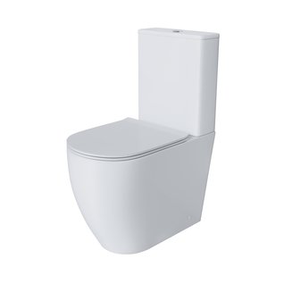 Унитаз Style GR-4473S (655*365*920) напольный БЕЗОБОДКОВЫЙ с тонкой крышкой