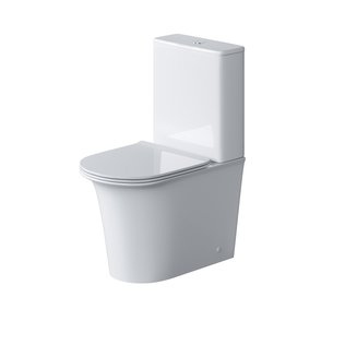 Унитаз Galaxy GR-4469S (610*365*830) напольный БЕЗОБОДКОВЫЙ с тонкой крышкой