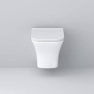 Унитаз Galaxy GR-4476S (485*345*360) подвесной БЕЗОБОДКОВЫЙ с тонкой крышкой