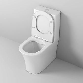 Унитаз Classic GR-4466S (620*365*820) напольный БЕЗОБОДКОВЫЙ с тонкой крышкой