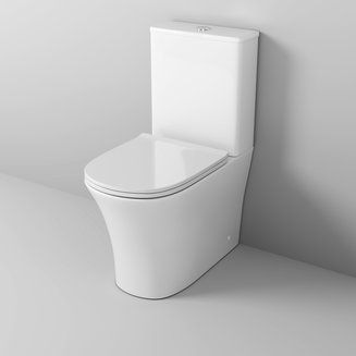 Унитаз Classic GR-4466S (620*365*820) напольный БЕЗОБОДКОВЫЙ с тонкой крышкой