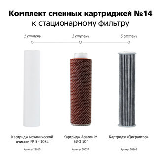 Комплект сменных картриджей №14
