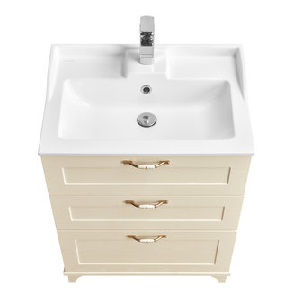 Тумба под раковину AQUATON Леон 65 Н дуб бежевый 1A194601LBPR0