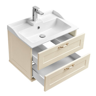 Тумба под раковину AQUATON Леон 65 дуб бежевый 1A187001LBPR0