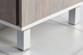 Тумба под раковину AQUATON Эмма белый, дуб наварра 1A221601EAD80