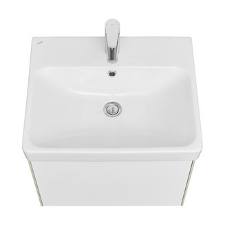 Тумба под раковину AQUATON Асти 55 белый глянец 1A263101AXD70