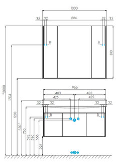 Тумба под раковину AQUATON Беверли 100 белый 1A236701BV010