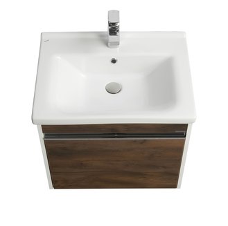 Тумба под раковину AQUATON Капри 60 таксония темная 1A230101KPDB0