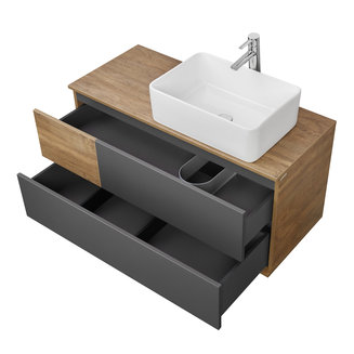 Тумба под раковину AQUATON Терра 105 дуб кантри, антрацит 1A246901TEKA0