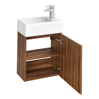 Тумба под раковину AQUATON Эклипс подвесная эбони темный 1A172701EK560