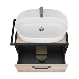 Тумба под раковину AQUATON Лофт Фабрик 65 дуб эндгрейн 1A242301LTDU0