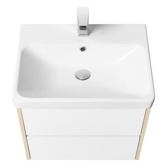 Тумба под раковину AQUATON Сканди 70 белая, дуб верона 1A251801SDB20