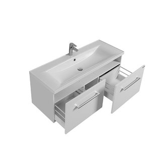 Тумба под раковину AQUATON Мадрид 100 М 2 ящика белый 1A128001MA010