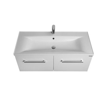 Тумба под раковину AQUATON Мадрид 100 М 2 ящика белый 1A128001MA010