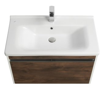 Тумба под раковину AQUATON Капри 80 таксония темная 1A230201KPDB0