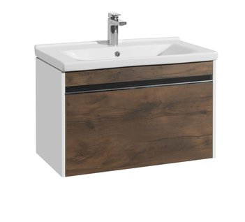 Тумба под раковину AQUATON Капри 80 таксония темная 1A230201KPDB0