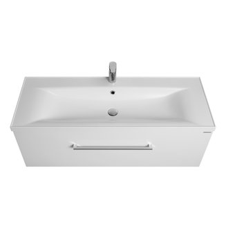 Тумба под раковину AQUATON Мадрид 120 M 1 ящик белый 1A168701MA010