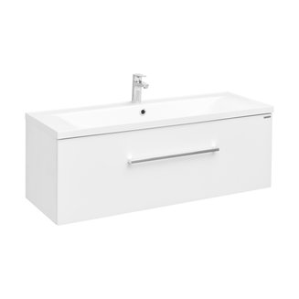 Тумба под раковину AQUATON Мадрид 120 M 1 ящик белый 1A168701MA010