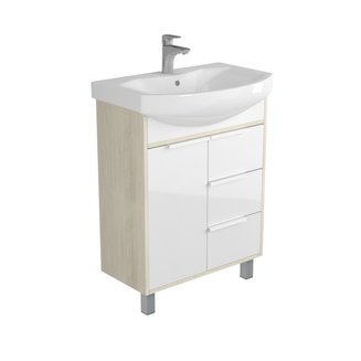 Тумба под раковину AQUATON Рико 65 белый, ясень фабрик 1A213301RIB90