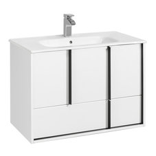 Тумба под раковину AQUATON Ривьера 80 белый матовый 1A239001RVX20