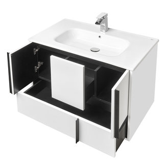 Тумба под раковину AQUATON Ривьера 80 белый матовый 1A239001RVX20