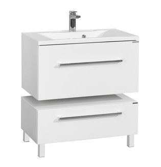 Тумба под раковину AQUATON Мадрид 80 М 1 ящик белый 1A126801MA010