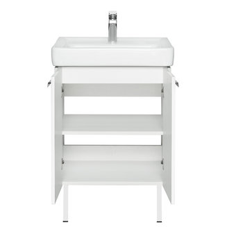 Тумба под раковину AQUATON Йорк 60 белый, выбеленное дерево 1A170201YOAY0