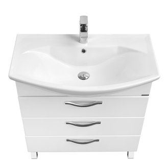 Тумба под раковину AQUATON Ария 80 Н белый 1A141301AA010