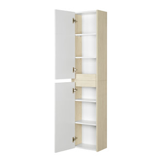 Полуколонна AQUATON Сканди белый, дуб верона 1A255003SDB20