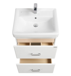 Тумба под раковину AQUATON Америна 60 Н белый 1A169201AM010