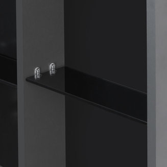 Зеркальный шкаф AQUATON Сохо 60 графит правый 1A258302AJA0R