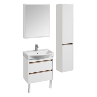 Зеркальный шкаф AQUATON Нортон 65 белый 1A249102NT010