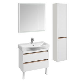 Зеркальный шкаф AQUATON Нортон 80 белый 1A249202NT010