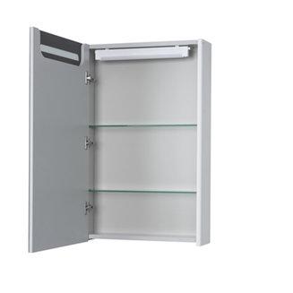 Зеркальный шкаф AQUATON Сильва 50 дуб полярный 1A215502SIW7L