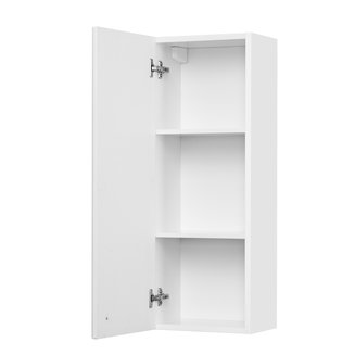 Шкаф навесной AQUATON Симпл одностворчатый левый белый 1A012503SL01L