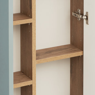 Шкаф навесной AQUATON модуль Мишель 43 дуб рустикальный, фьорд 1A244203MIX30