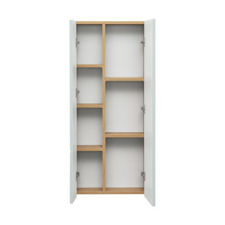 Шкаф навесной AQUATON модуль Мишель 43 дуб рустикальный, фьорд 1A244203MIX30