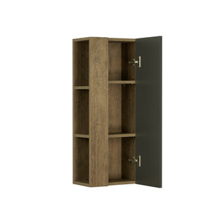 Шкаф - колонна AQUATON Терра 1-створчатый дуб кантри, антрацит 1A247503TEKA0