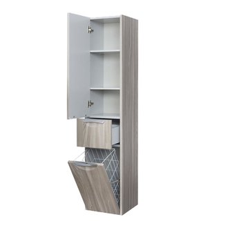 Шкаф - колонна AQUATON Сильва левый дуб фьорд 1A215603SIW6L