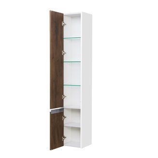 Шкаф - колонна AQUATON Капри правый таксония темная 1A230503KPDBR