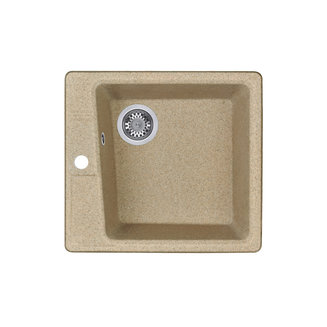 Мойка для кухни из литого мрамора AQUATON Парма квадратная песочная 1A713032PM220