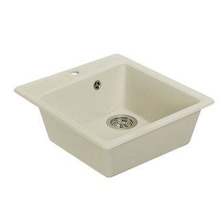 Мойка для кухни из литого мрамора AQUATON Парма квадратная жемчуг 1A713032PM240