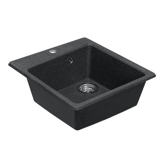 Мойка для кухни из литого мрамора AQUATON Парма квадратная графит 1A713032PM210