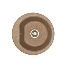 Мойка для кухни из литого мрамора AQUATON Мида круглая терракотовая 1A712732MD270