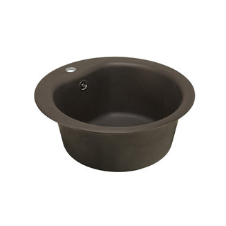 Мойка для кухни из литого мрамора AQUATON Мида круглая кофе 1A712732MD280