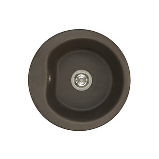 Мойка для кухни из литого мрамора AQUATON Мида круглая кофе 1A712732MD280