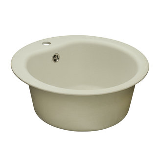 Мойка для кухни из литого мрамора AQUATON Мида круглая жемчуг 1A712732MD240