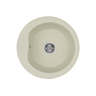 Мойка для кухни из литого мрамора AQUATON Мида круглая жемчуг 1A712732MD240