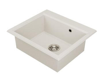 Мойка для кухни из литого мрамора AQUATON Линеа 58 жемчуг 1A733032LW240