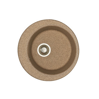 Мойка для кухни из литого мрамора AQUATON Иверия круглая терракотовая 1A711032IV270